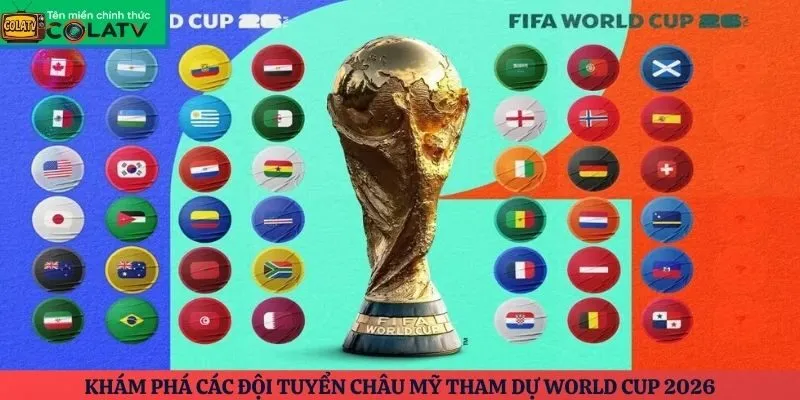 các đội tuyển châu Mỹ tham dự World Cup 2026