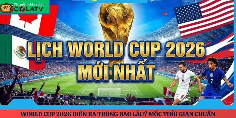 World Cup 2026 diễn ra trong bao lâu? Mốc thời gian chuẩn